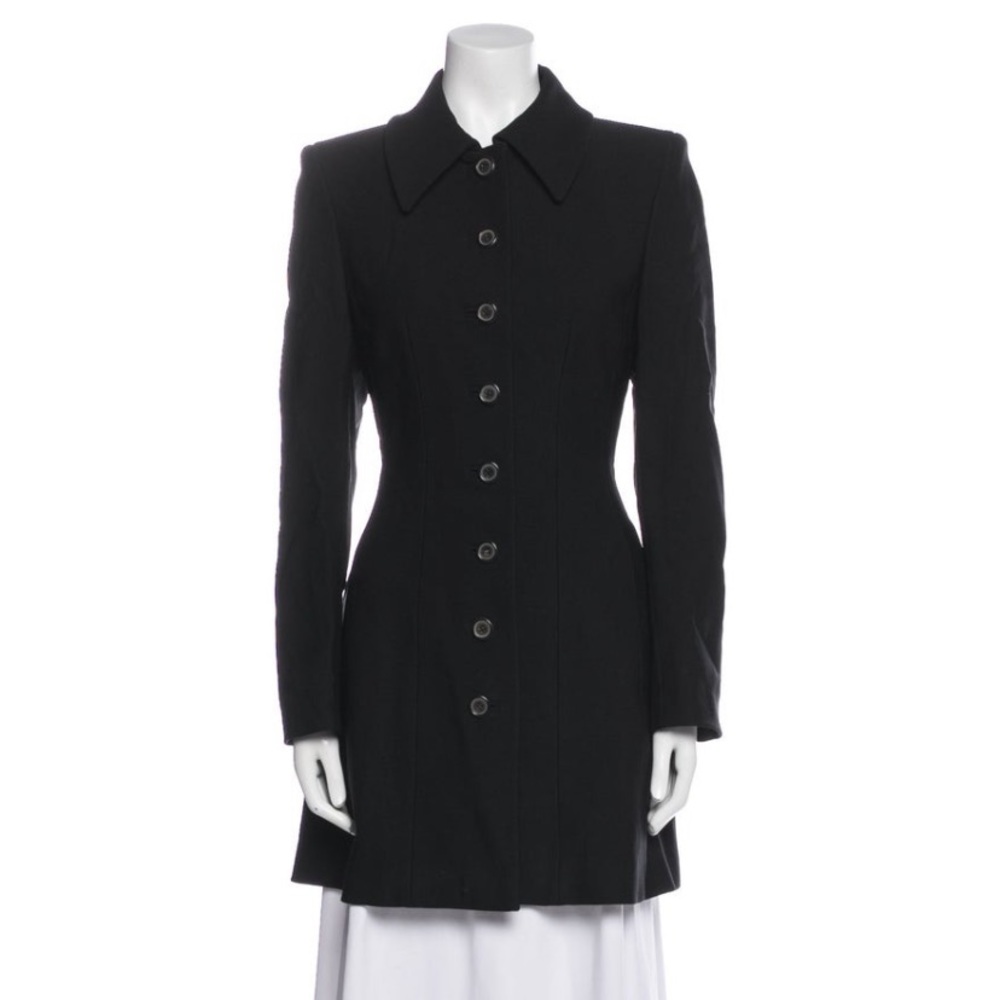 Prada Elegant Black trench coat 42/Medium